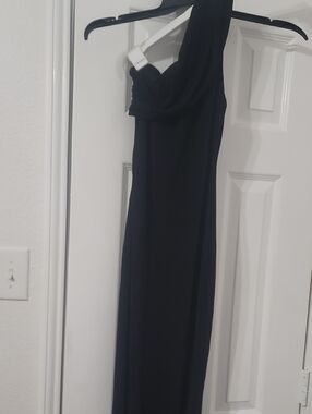 Naked Wardrobe One-Shoulder Ribbed Maxi Dress